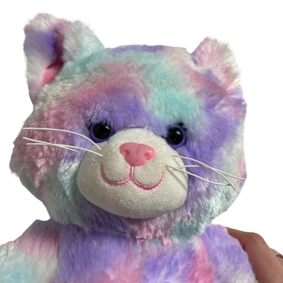 Build A Bear Stuffed Pastel Swirl Kitty Cat - Picture 3 of 10